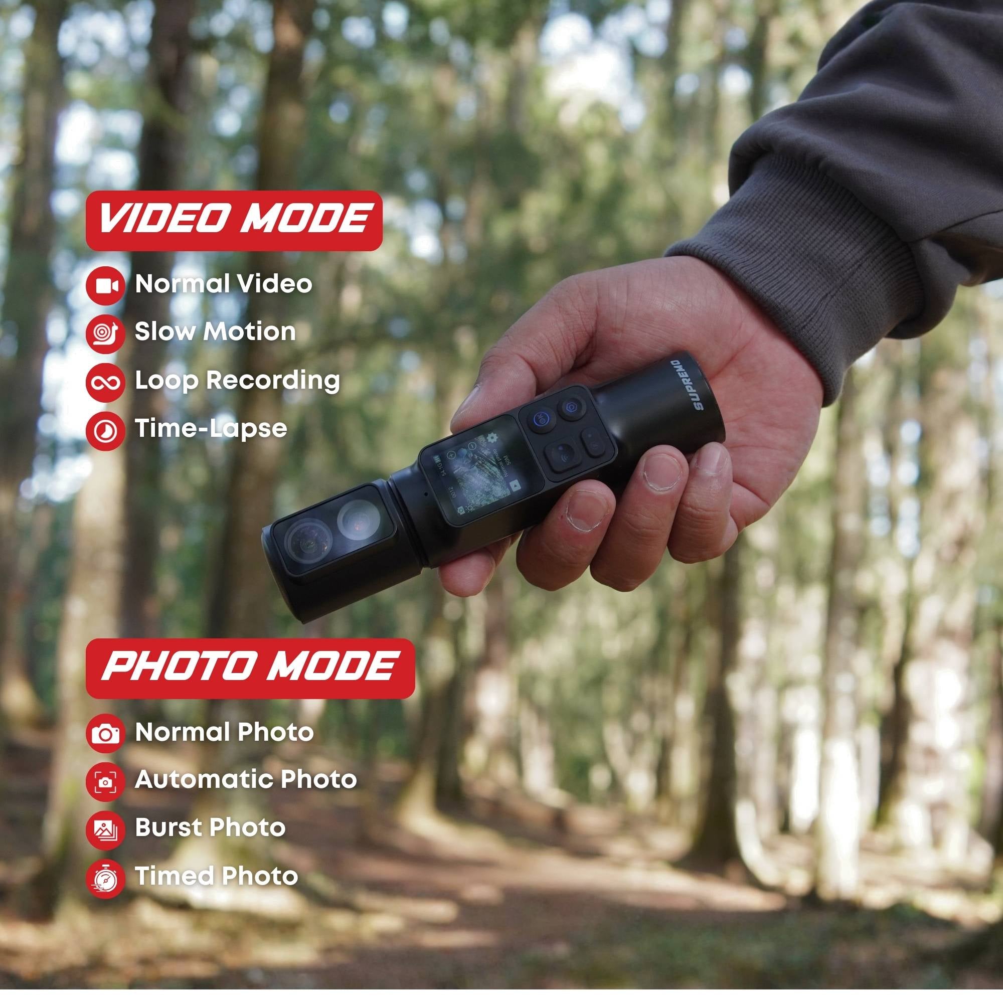 Supremo Nomad Handheld 5K Action Camera