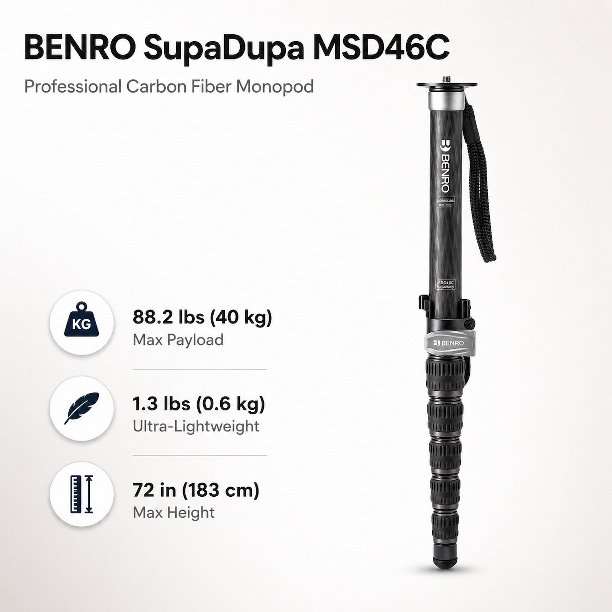 Benro SupaDupa Monopod MSD46C [Pre-Order]