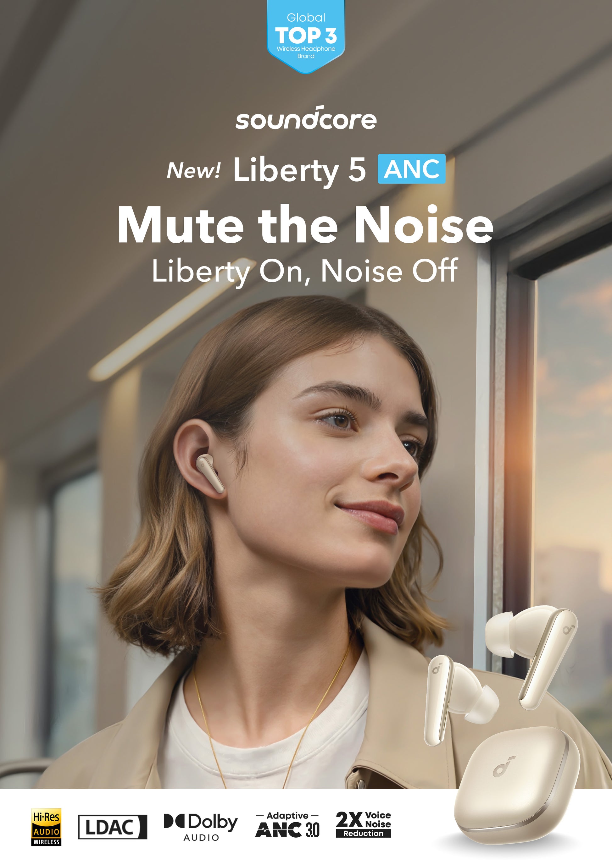 anker soundcore liberty 5 white