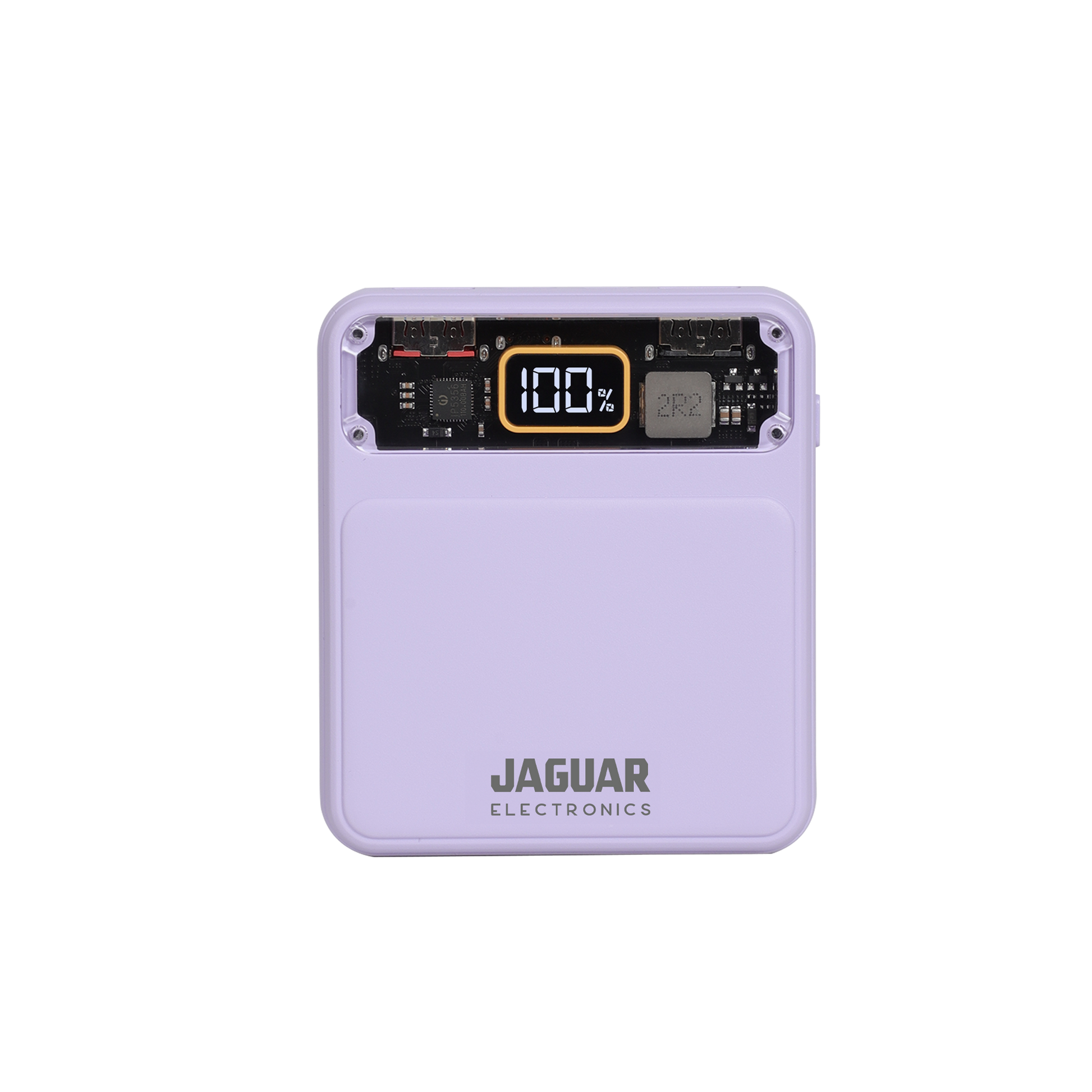 jaguar electronics pb897 10000mah 22.5w pd/qc 3.0 fast charging power bank with built in cables pink
