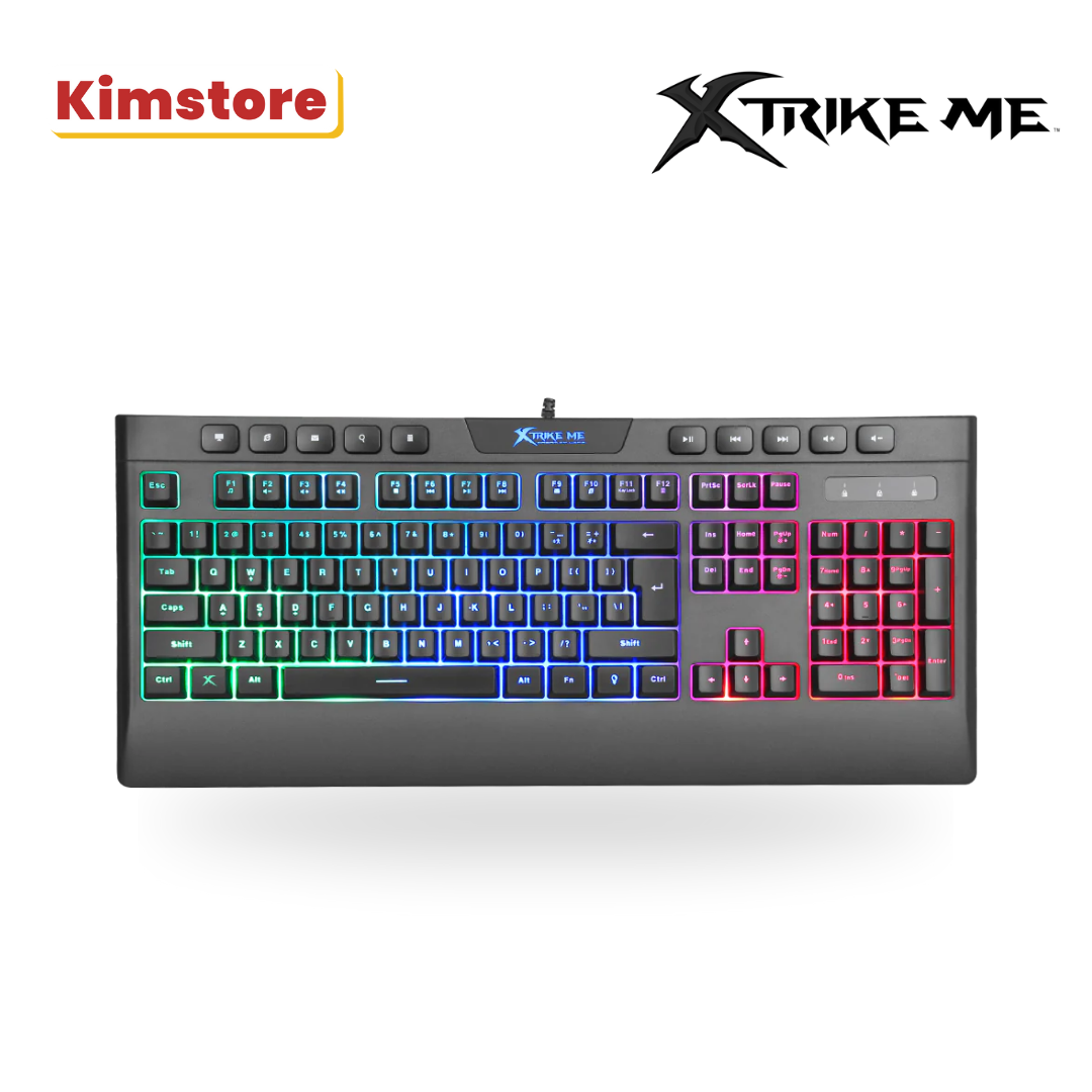 XTrike Me Rainbow Membrane Gaming Keyboard KB-508