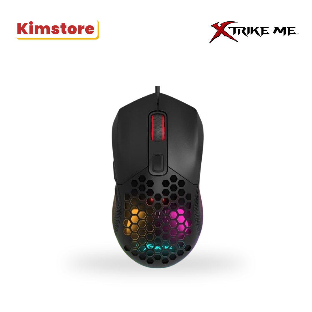 xtrike me detachable rgb wired gaming mouse gm 316 black