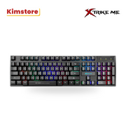 xtrike me rainbow membrane gaming keyboard kb 306 black