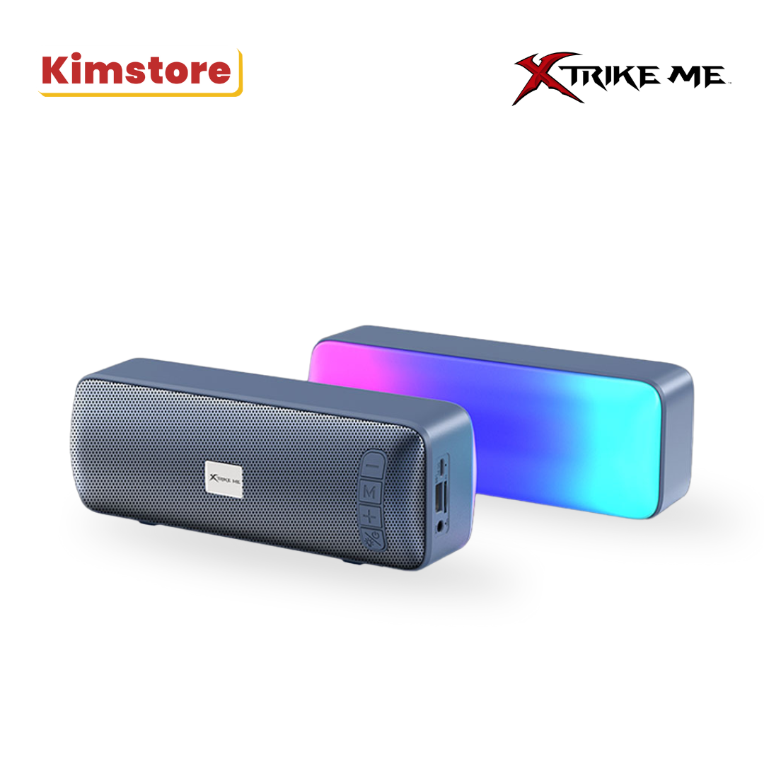 Xtrike-Me Stereo, Backlit Wireless Speaker SP-208BT - Blue