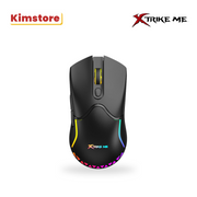 xtrike me 2.4g & wired dual mode gaming mouse gw 610 black