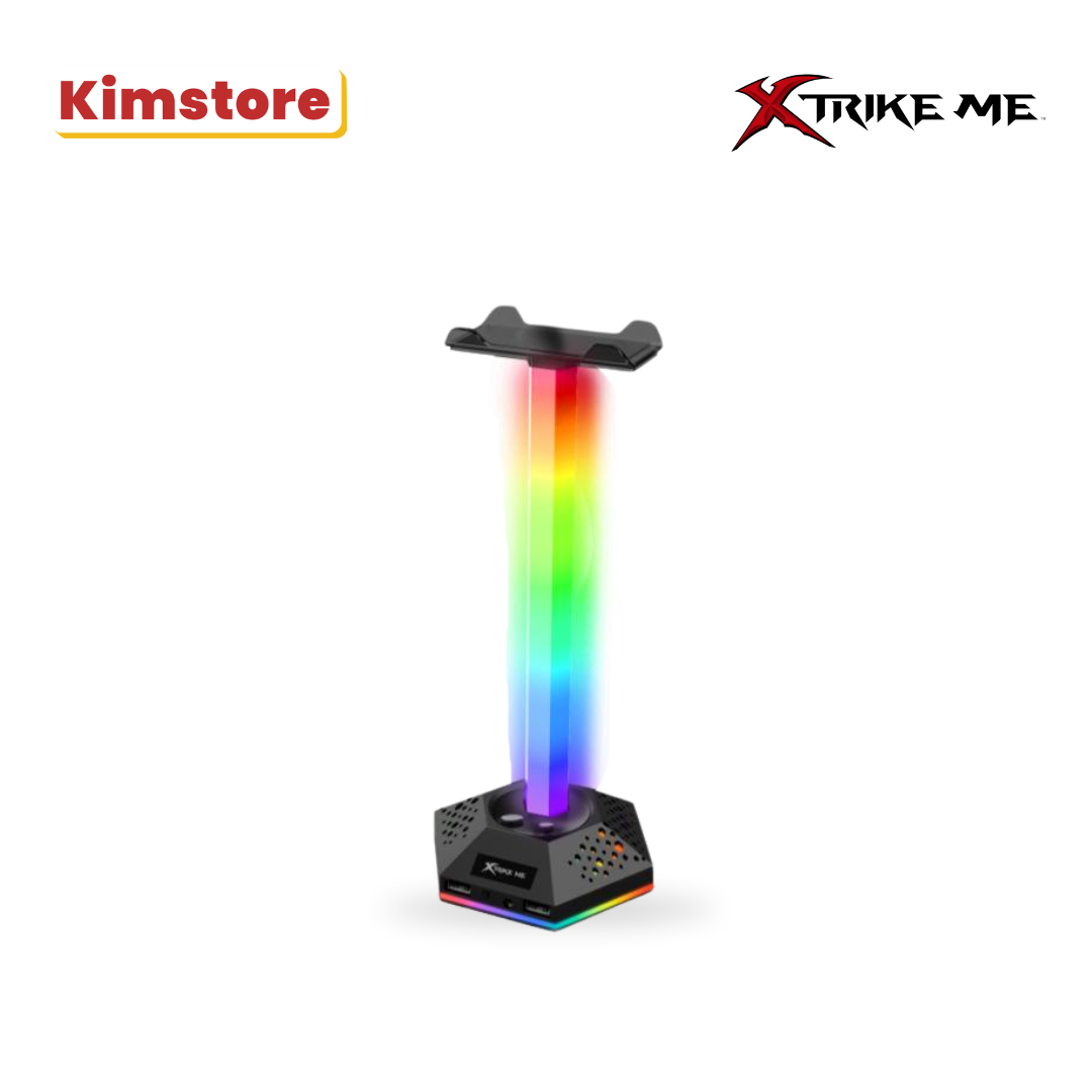 xtrike me backlit, stand rgb headset stand ht 03 black