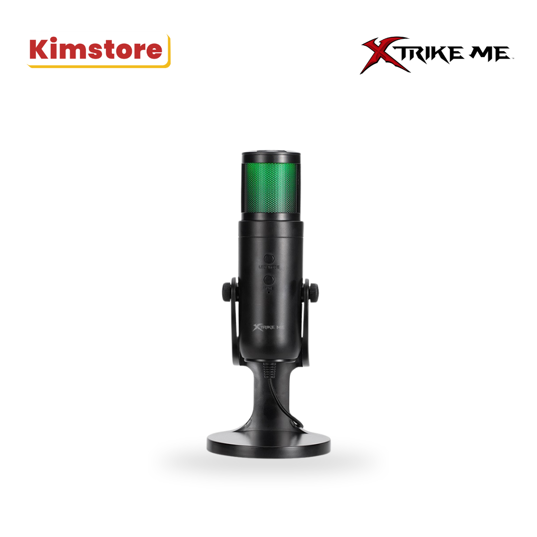xtrike me rgb backlight usb powered microphone xmc 03 black