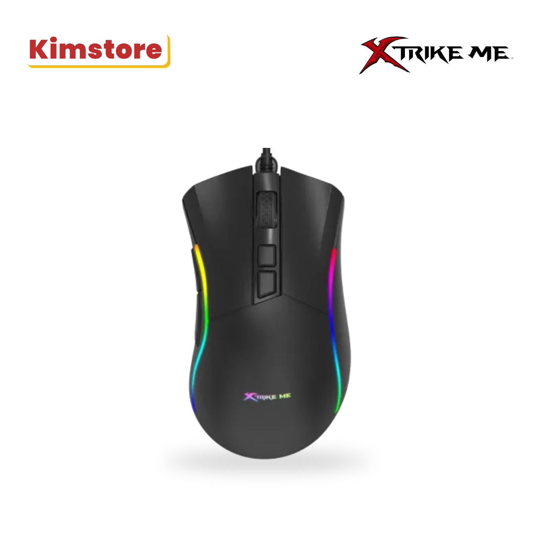 xtrike me 7200 dpi rgb wired gaming mouse gm 226 black