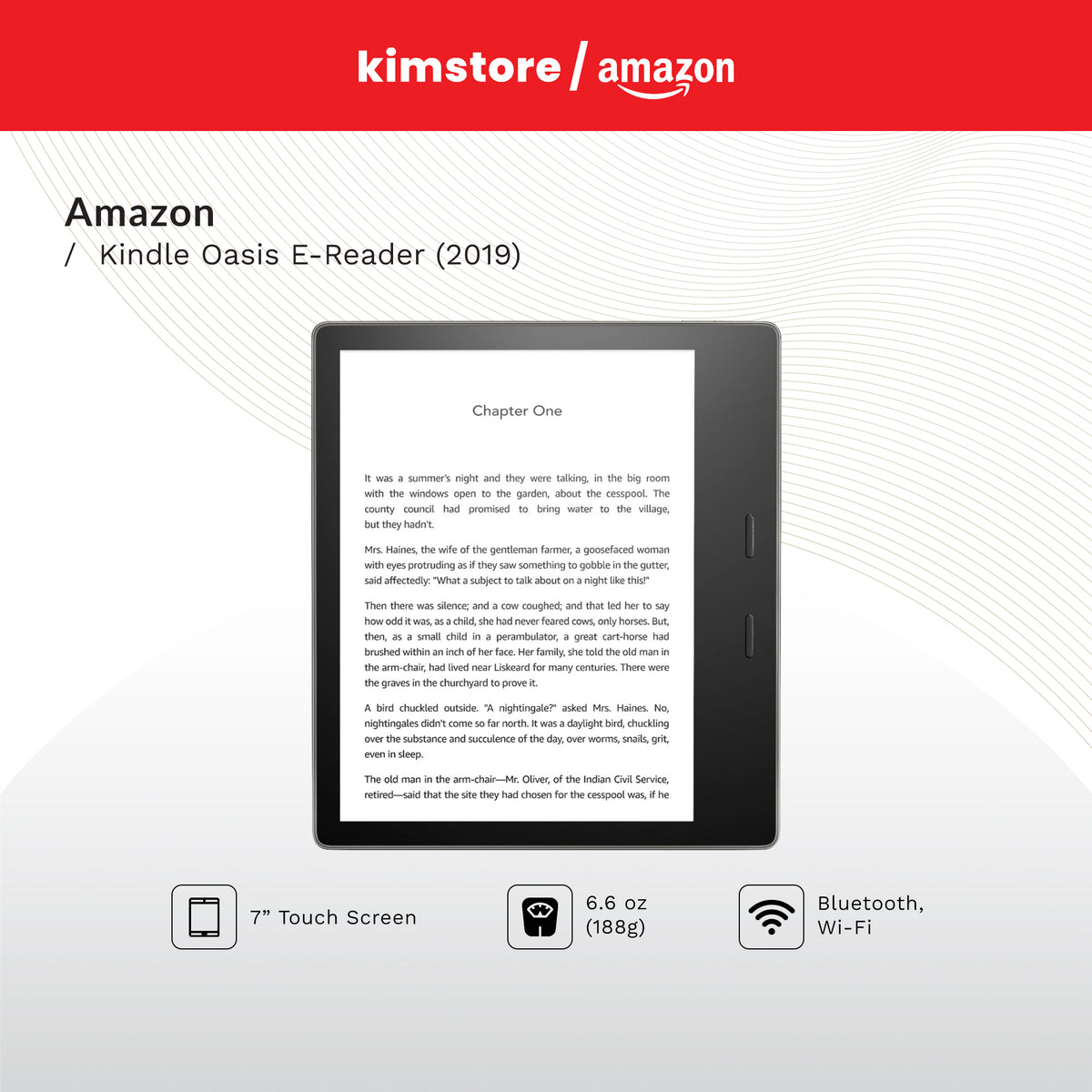 AMAZON Kindle Oasis E-reader 8GB