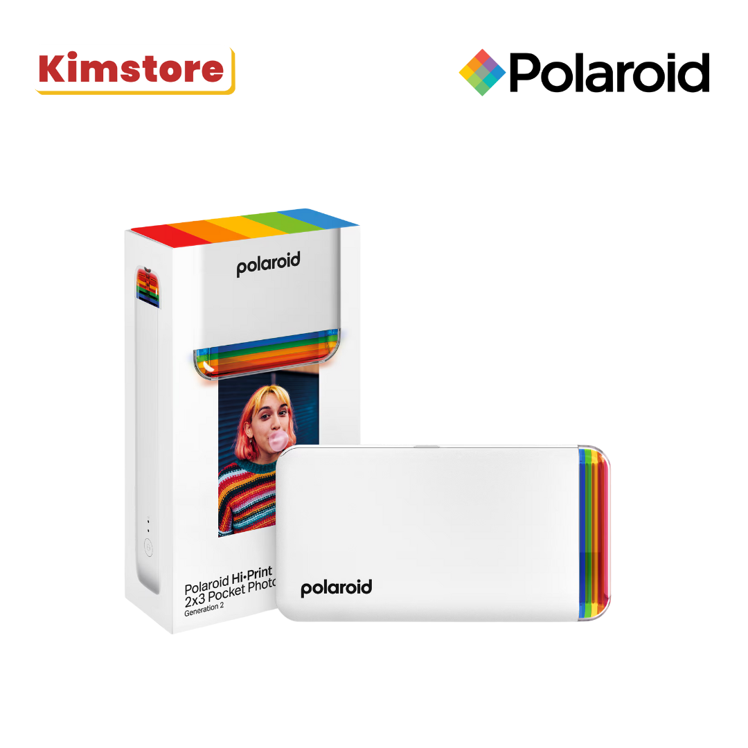 polaroid hi·print 2x3 pocket photo printer gen 2 white