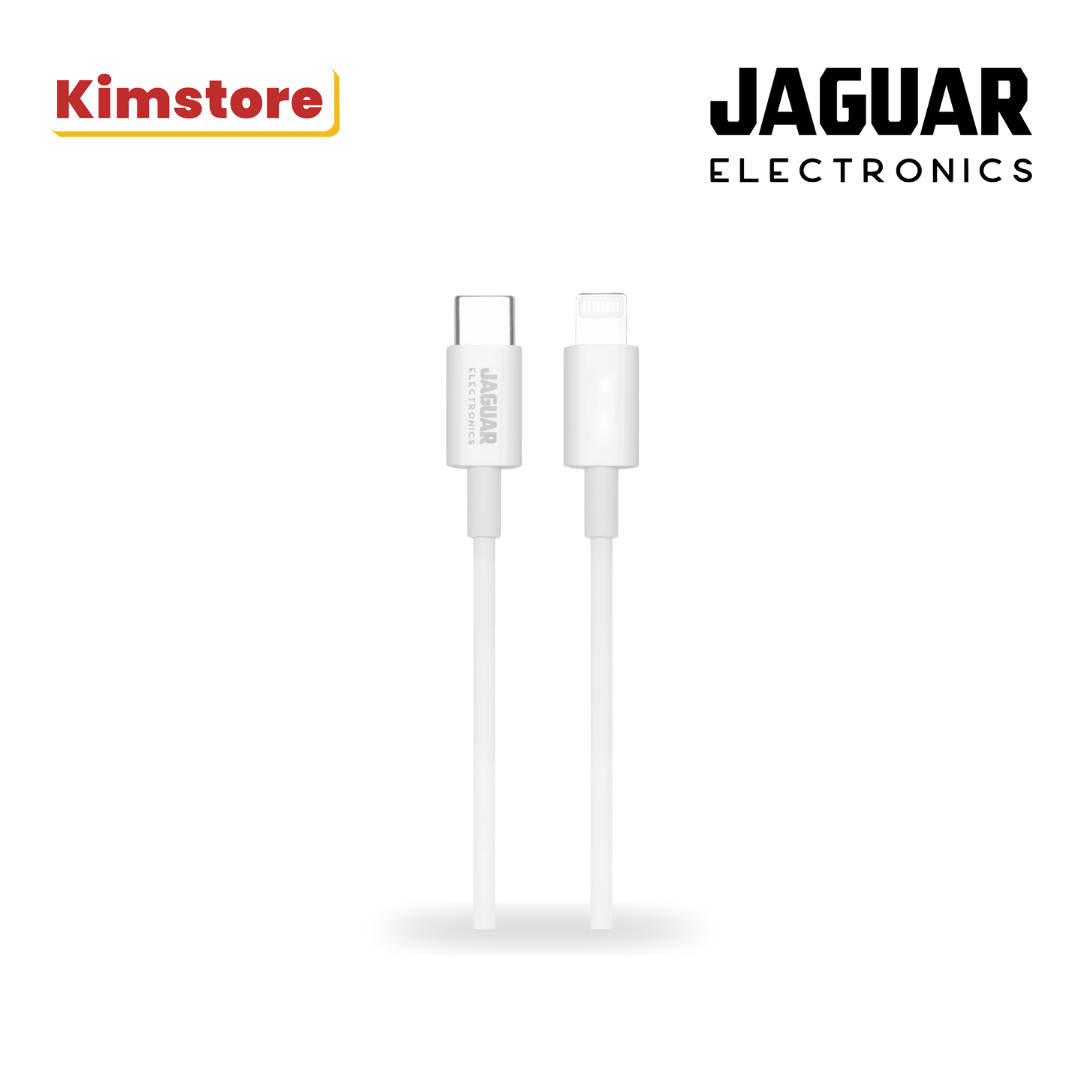jaguar electronics cg12 20w pd 2 meters quick charging data cable type c to lightning white