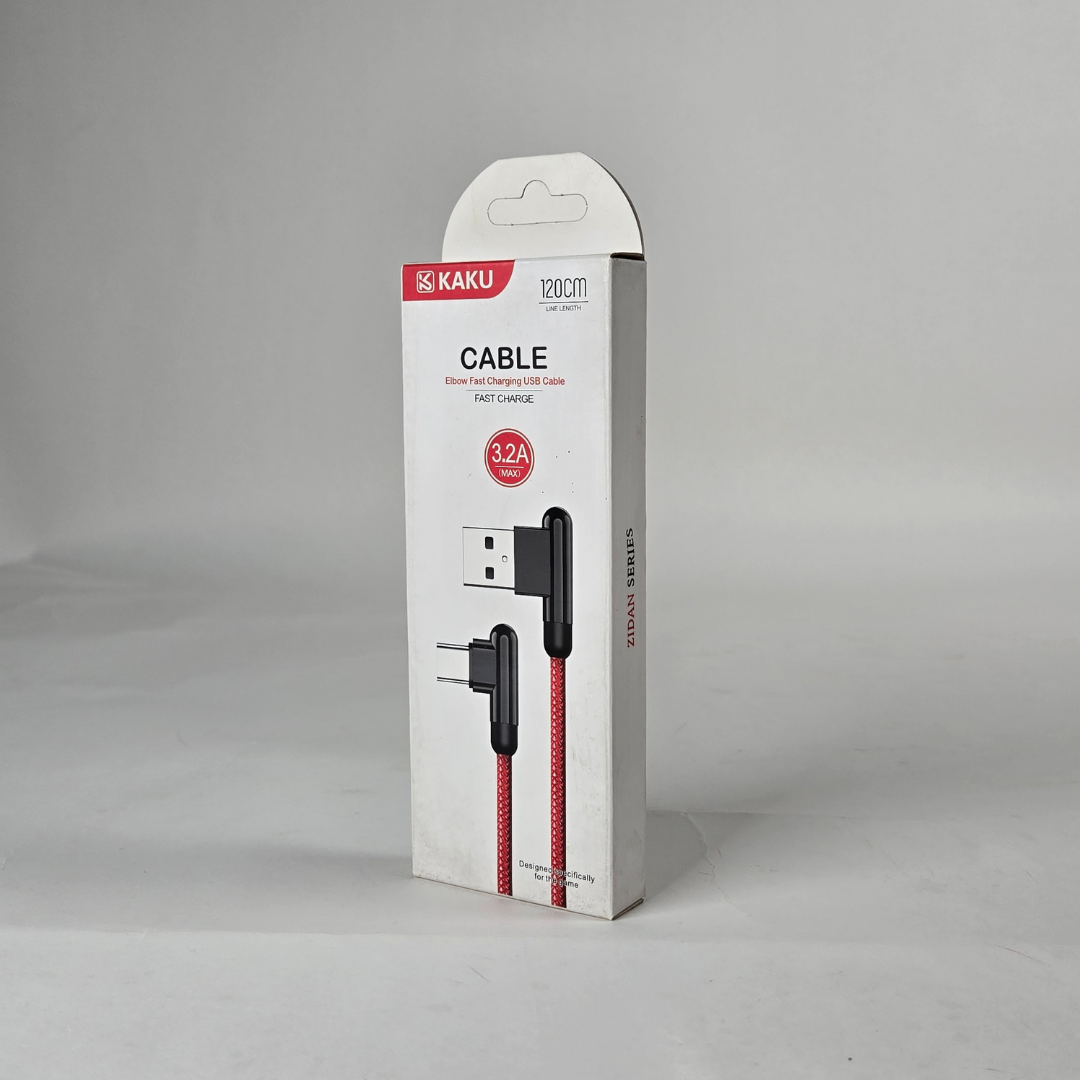 kaku zidan ksc 125 type usb c charging/data cable red