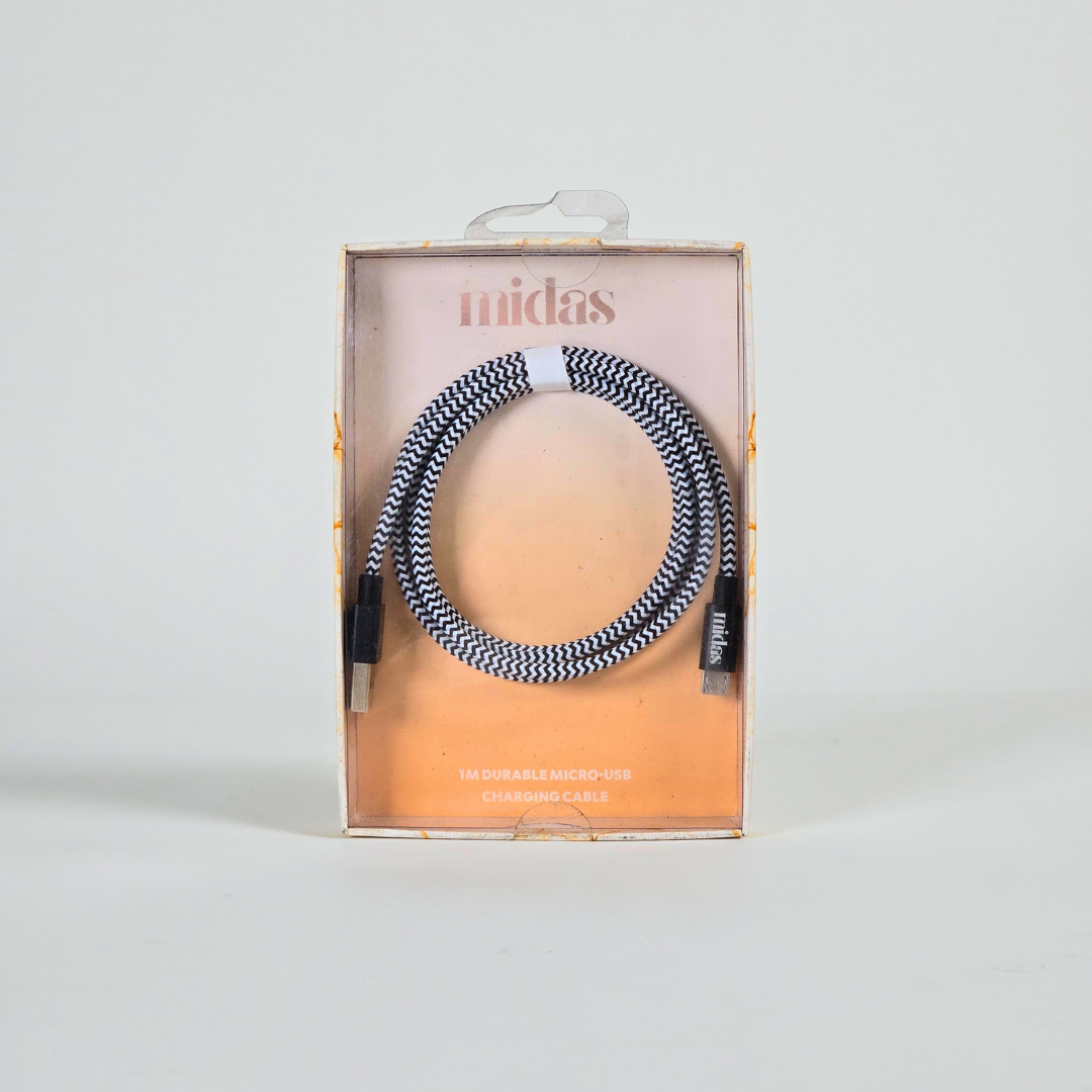 MIDAS 1M Durable Micro USB Charging Cable