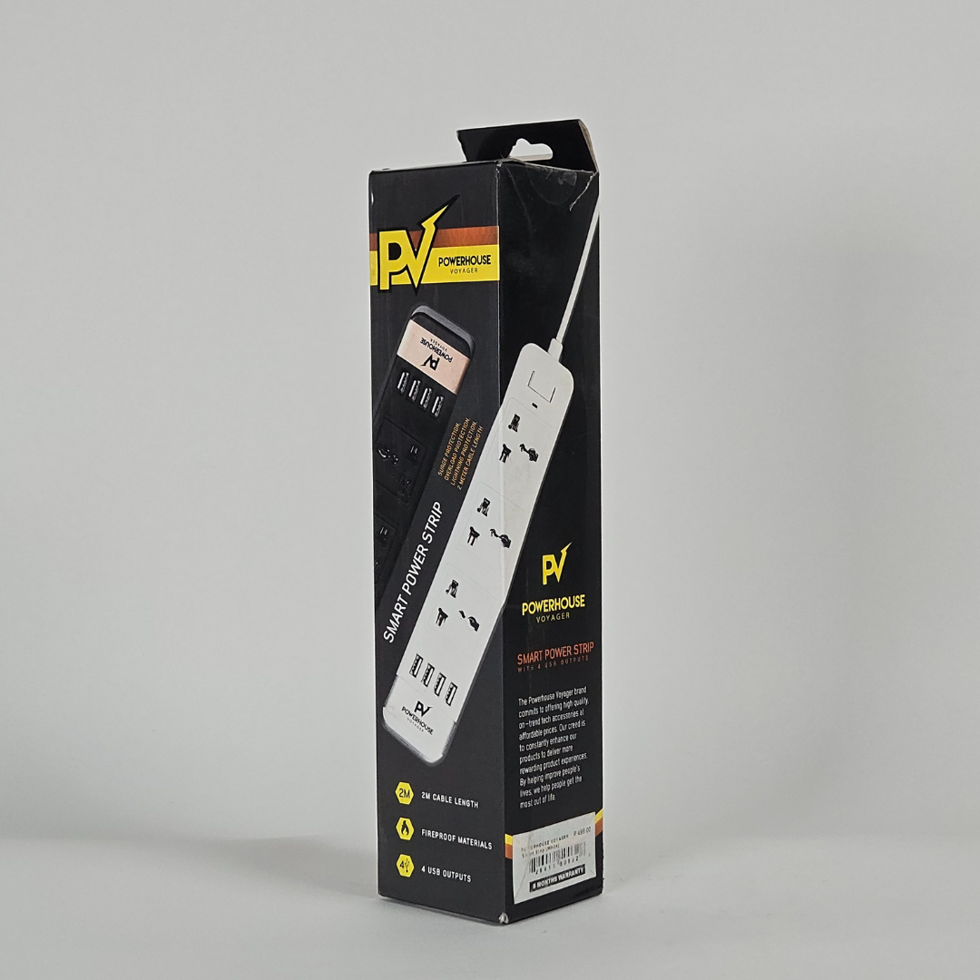 Powerhouse Voyager Power Strips Extension with USB Ports