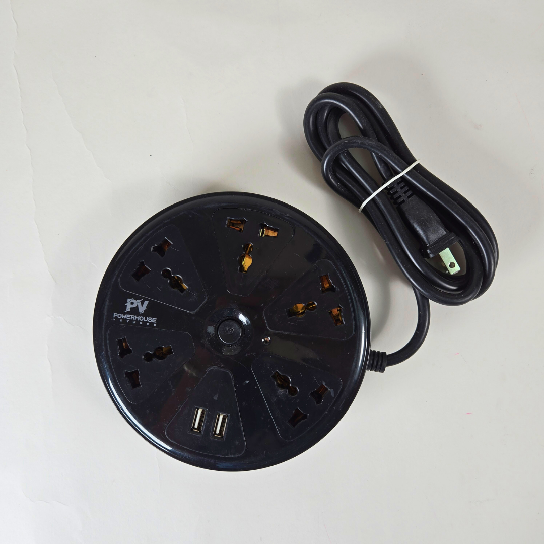 Powerhouse Voyager PV141 Anti-Static Round Power Strip