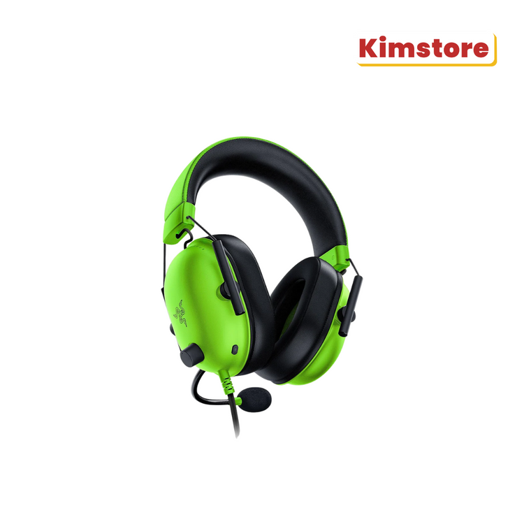 razer blackshark v2 x wired gaming headset green