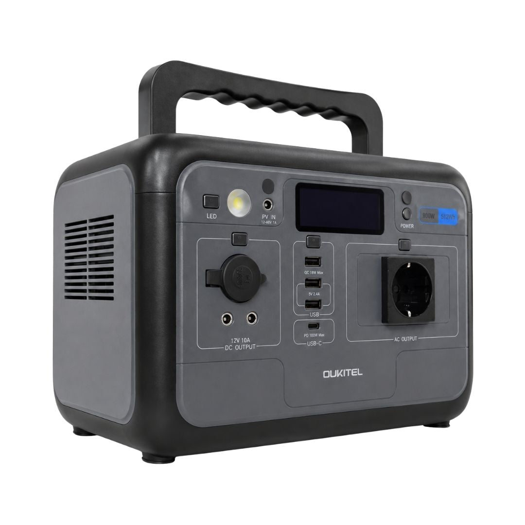 Oukitel P800E 512Wh/800W Portable Power Station with 1 AC Outlet