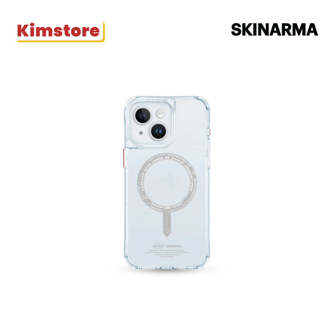 skinarma iphone 15 6.1 2023 saido mag charge clear
