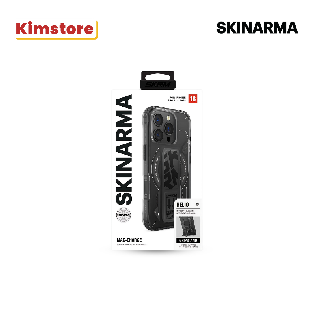 SKINARMA iPhone 15 Pro Helio (Mag-Charge + Grip-Stand)