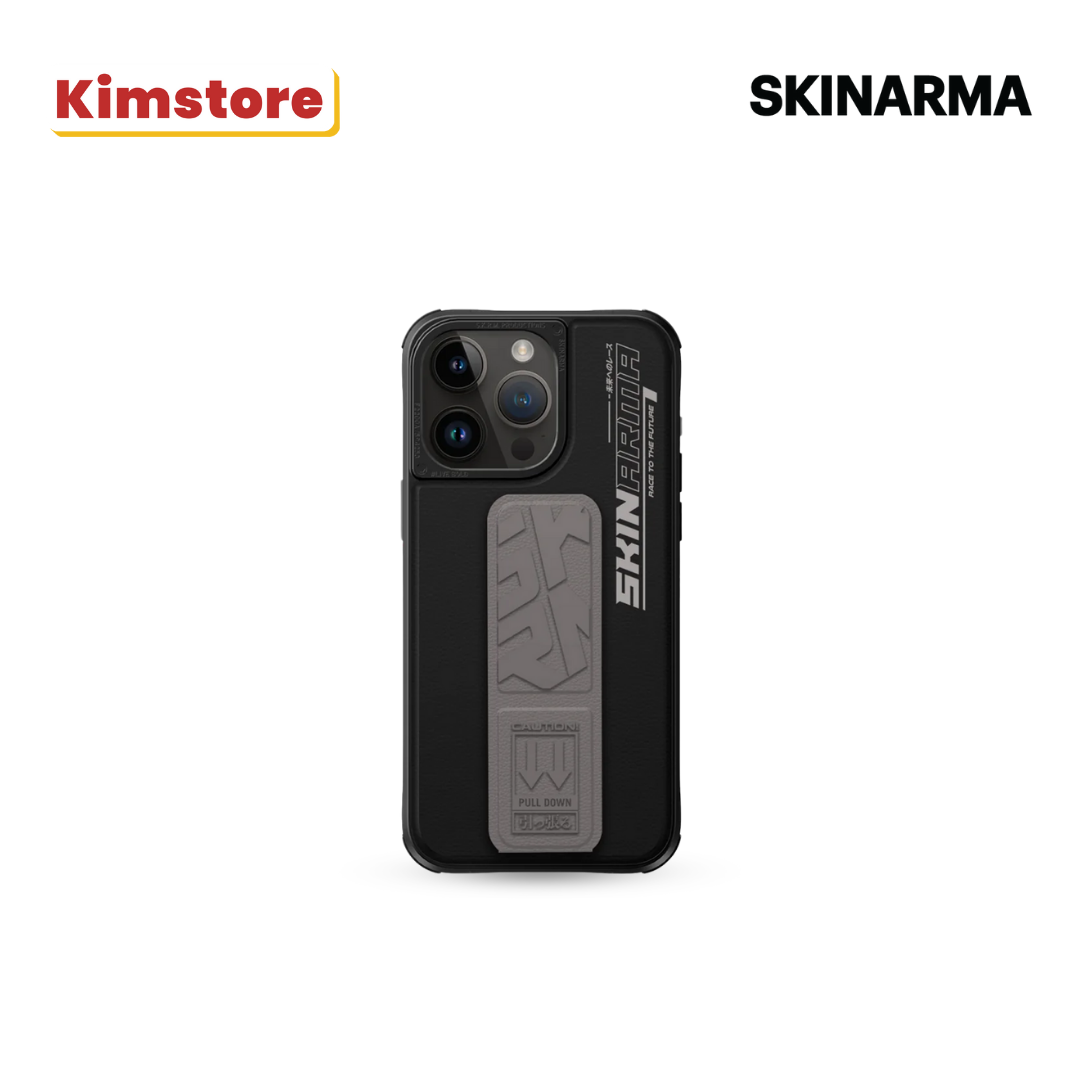 Discount on Skinarma  shoes - SKU: Skinarma Iphone 15 Pro 6.1 (2023) Slate (Grip-Stand) - Orange