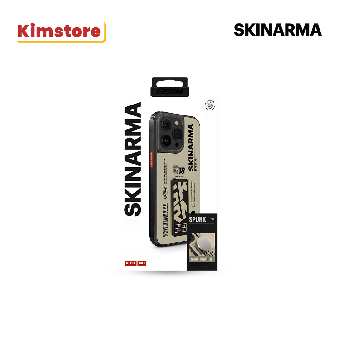 SKINARMA iPhone 15 Pro 6.1 (2023) Spunk (Mag-Charge + Grip-Stand)