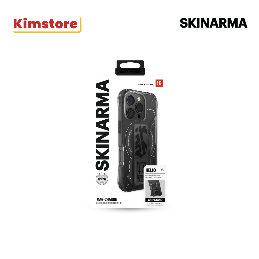 SKINARMA iPhone 15 Pro Max Helio (Mag-Charge + Grip-Stand)