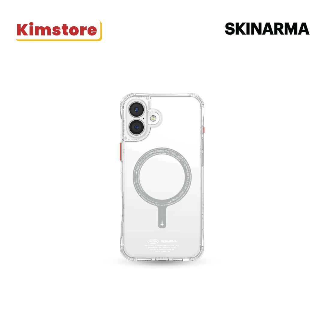 skinarma iphone 16 6.1 2024 saido mag charge clear