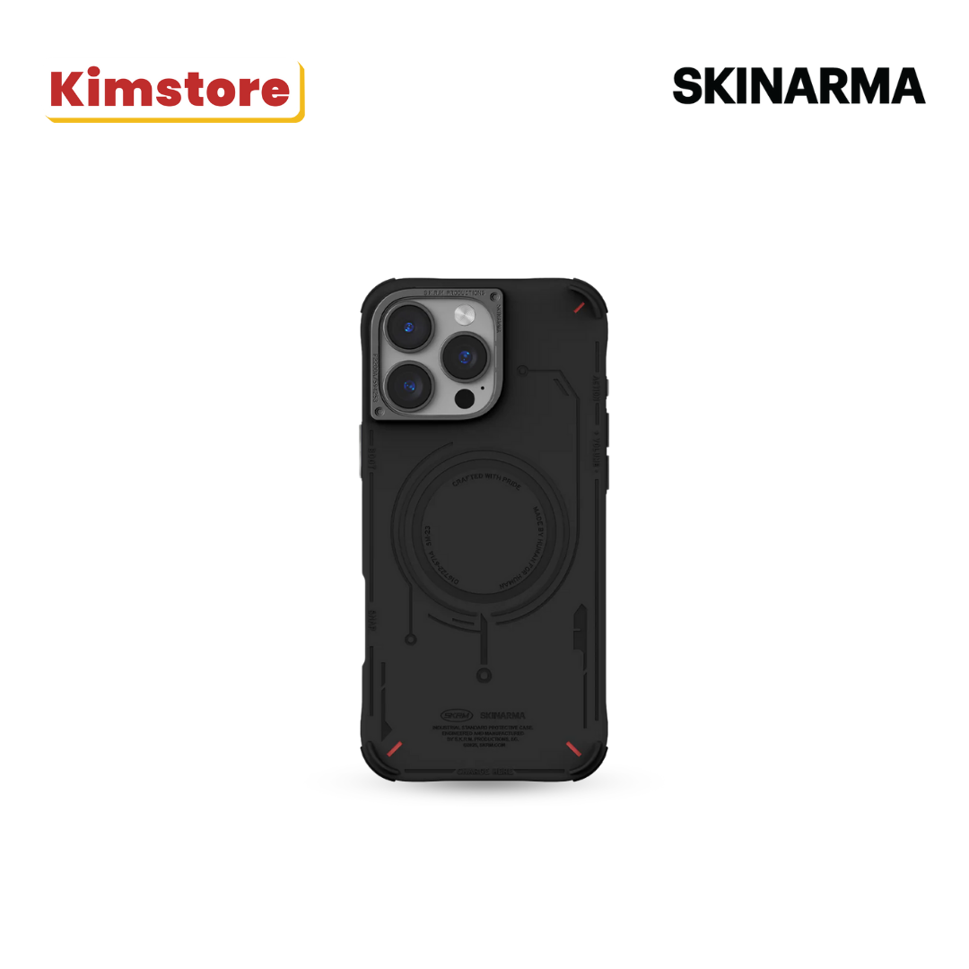 skinarma iphone 16 pro 6.3 2024 mecha mag charge black