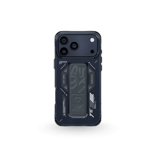 skinarma ip 17 pro 2025 6.3" helio mag charge + grip stand graphite