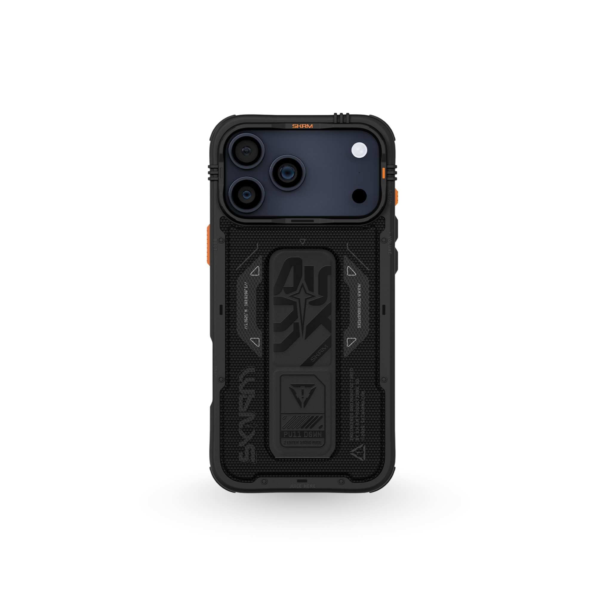 skinarma ip 17 pro 2025 6.3" phantom mag charge + grip stand black