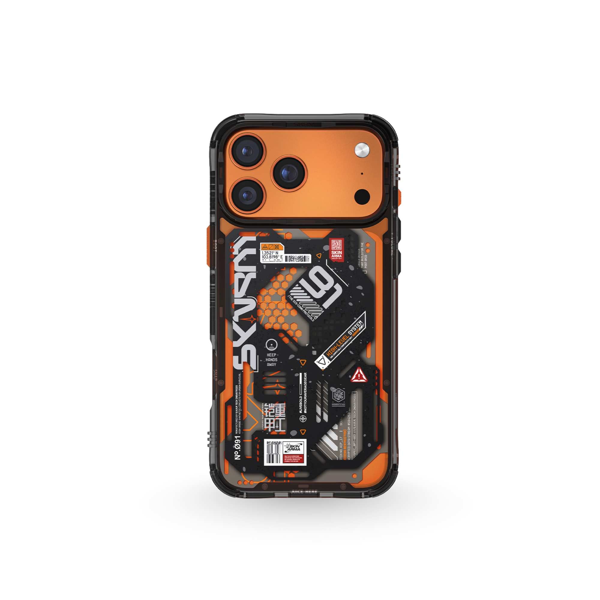 skinarma ip 17 pro 2025 6.3" spectra mag charge black