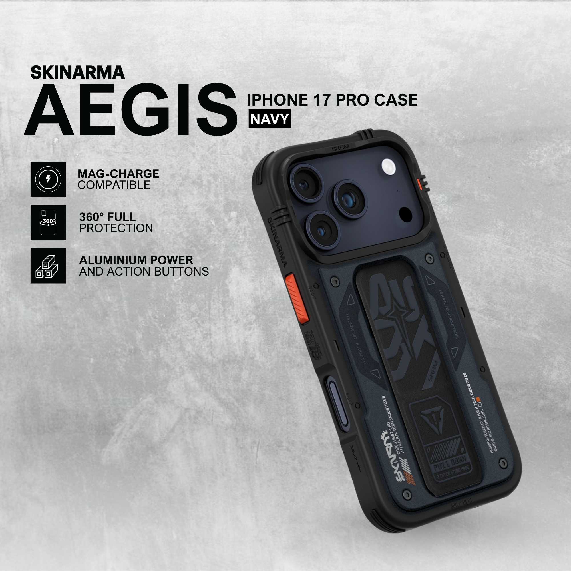 Skinarma IP 17 Pro Max (2025) 6.9" Aegis (Mag-Charge)