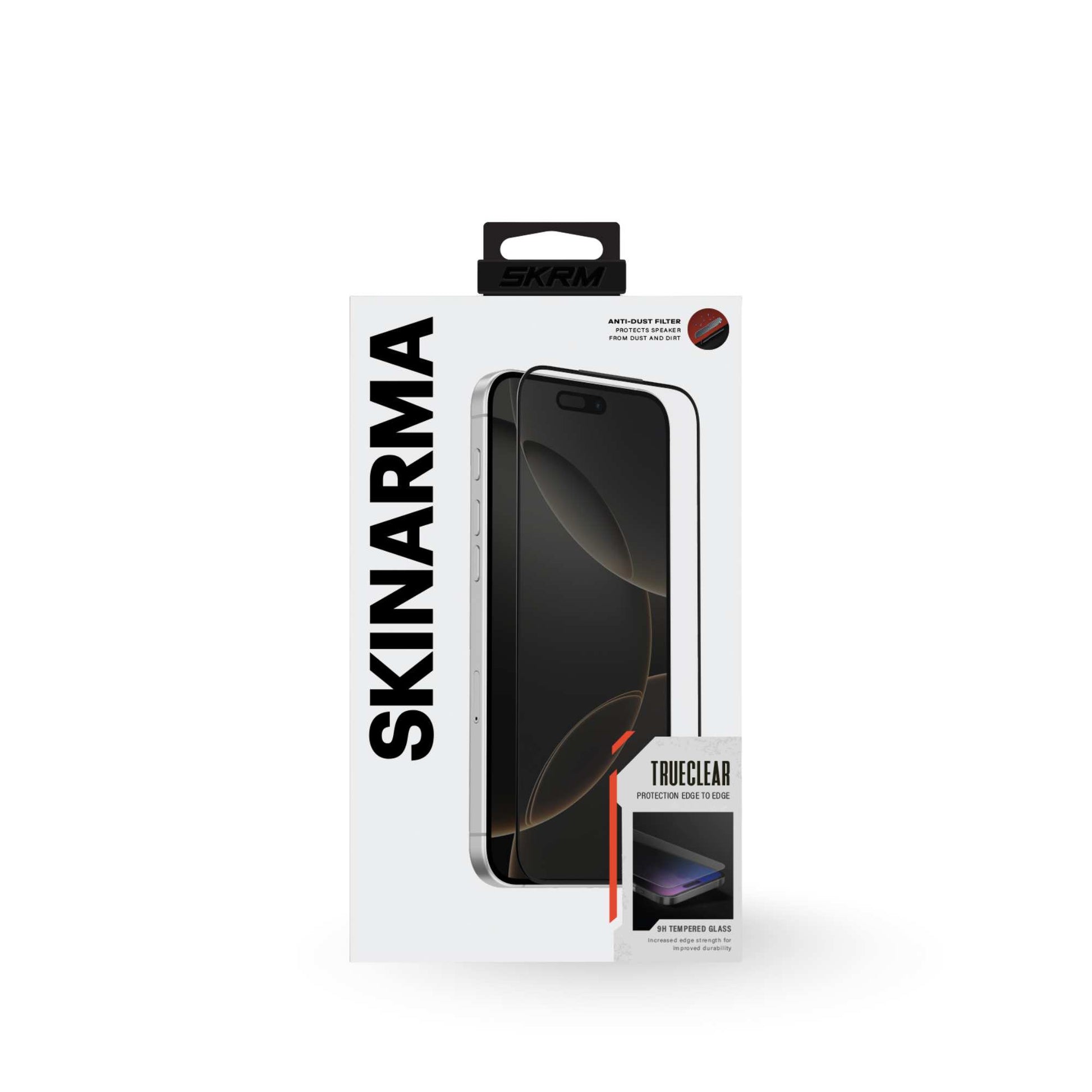 skinarma ip 17 pro 2025 6.9” glass screen protector true clear