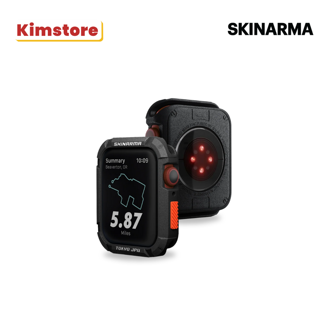 skinarma apple watch case kurono 45/44 mm black