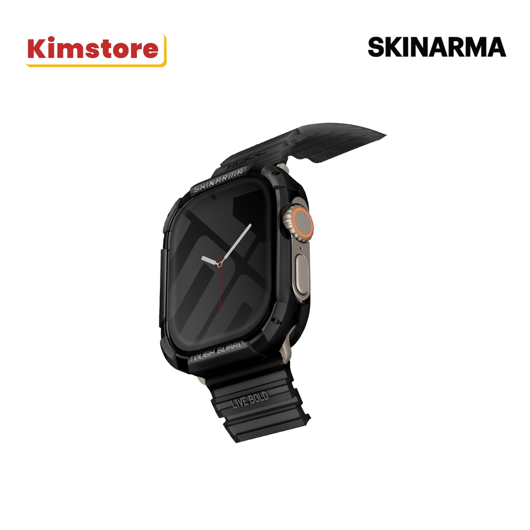 skinarma apple watch ultra case kurono 49 mm black
