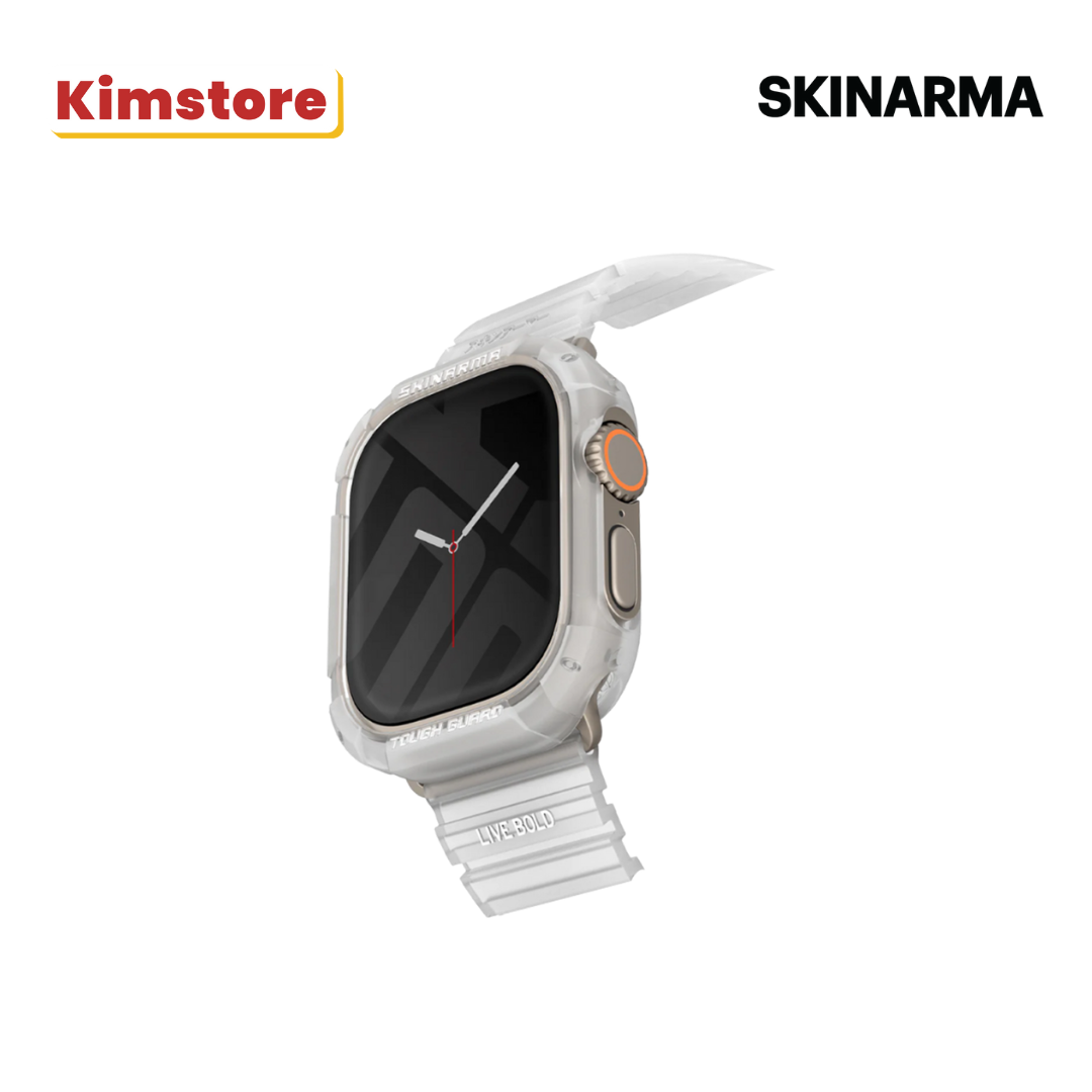 skinarma apple watch ultra case kurono 49 mm light taupe