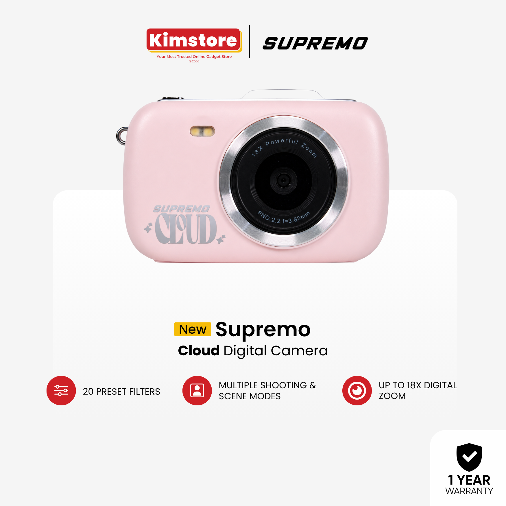 Supremo Cloud 2K Digital Camera