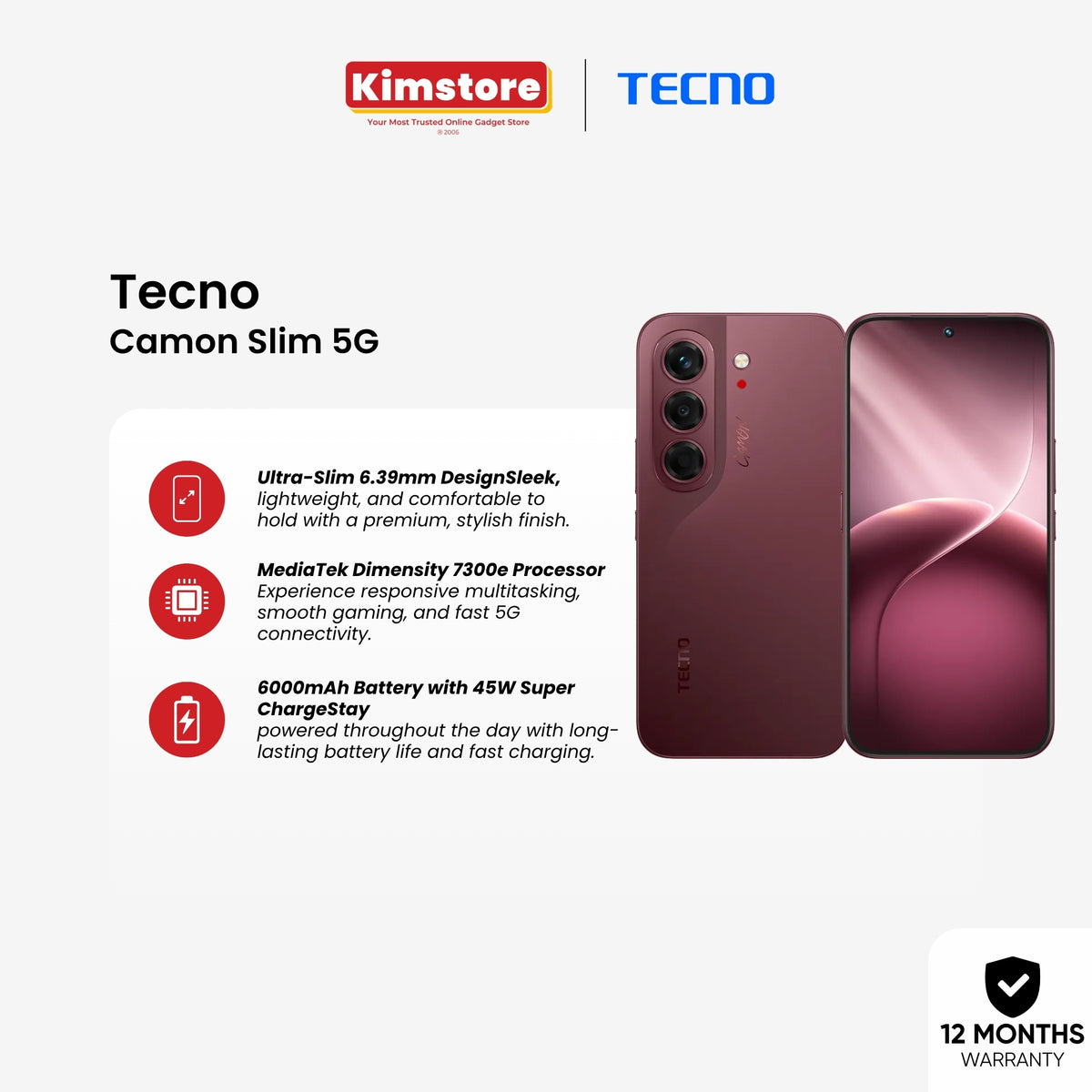 Tecno Camon Slim 5G [Pre-Order]