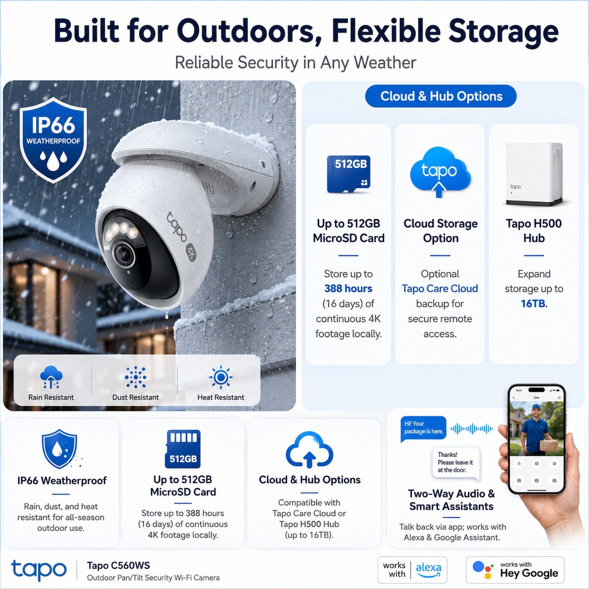 TP-Link Tapo C560WS Outdoor Pan/Tilt Security Wi-Fi Camera [Pre-Order]