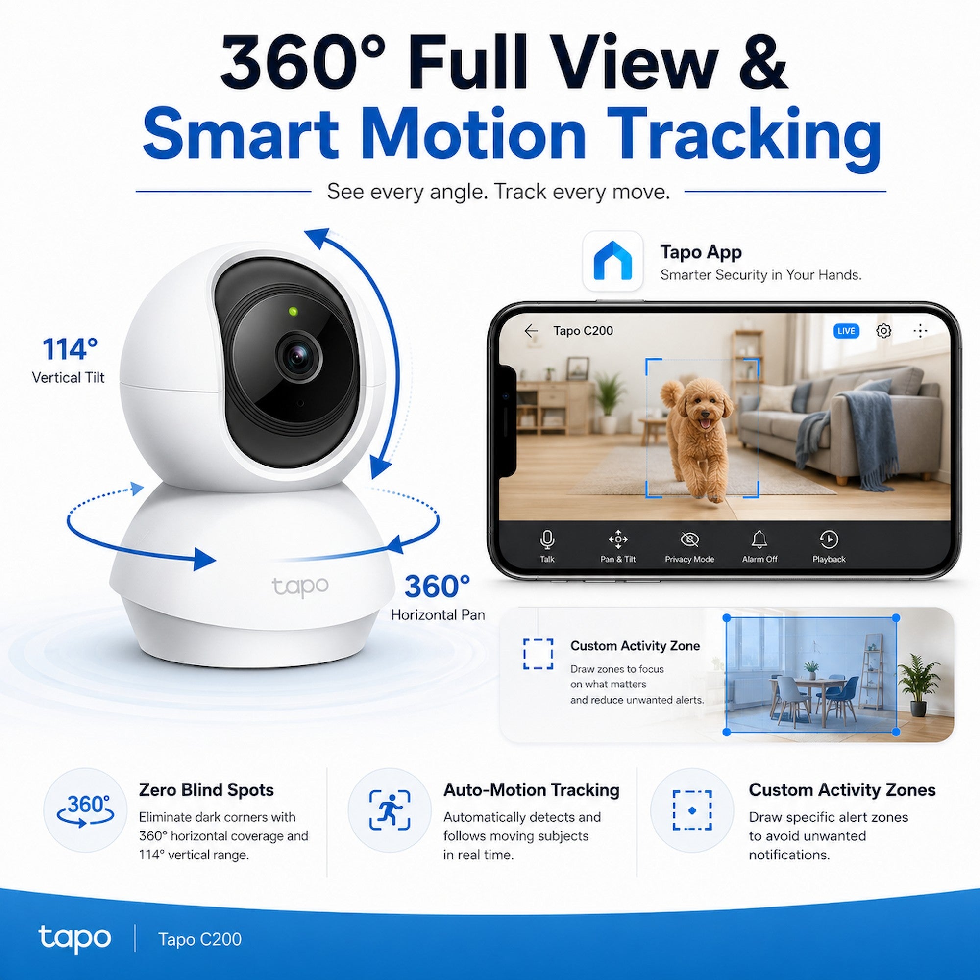 TP-Link Tapo C200 Pan/Tilt Home Security Wi-Fi Camera [Pre-Order]