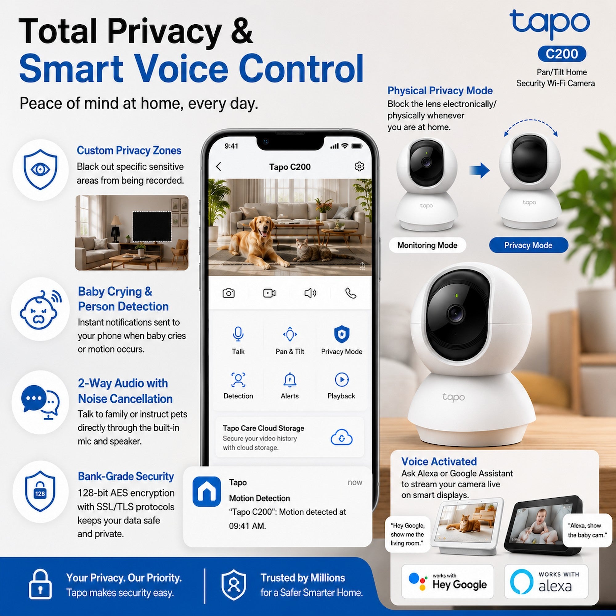 TP-Link Tapo C200 Pan/Tilt Home Security Wi-Fi Camera [Pre-Order]