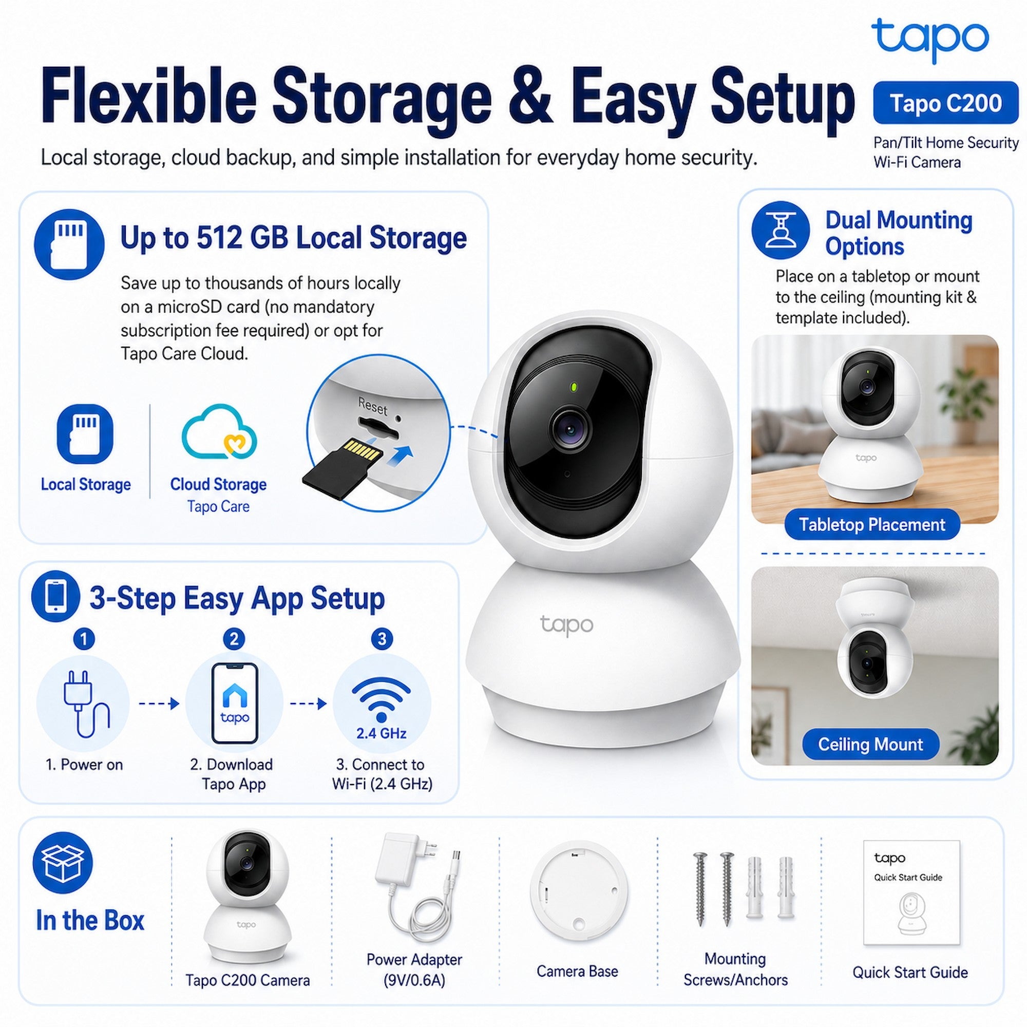 TP-Link Tapo C200 Pan/Tilt Home Security Wi-Fi Camera [Pre-Order]