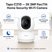 TP-Link Tapo C210 Pan/Tilt Home Security Wi-Fi Camera [Pre-Order]