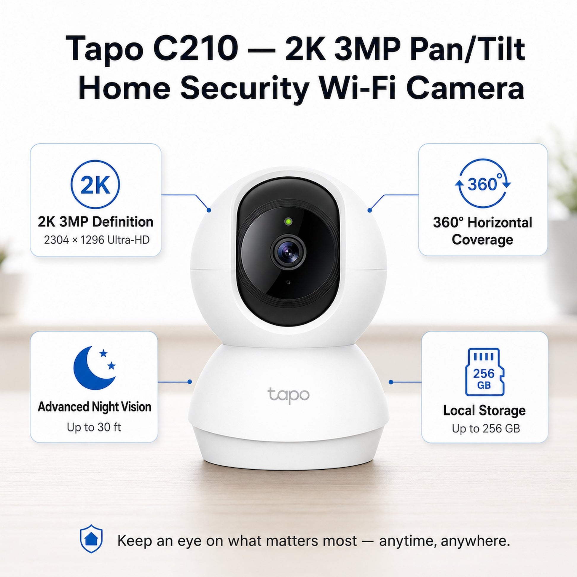 TP-Link Tapo C210 Pan/Tilt Home Security Wi-Fi Camera [Pre-Order]