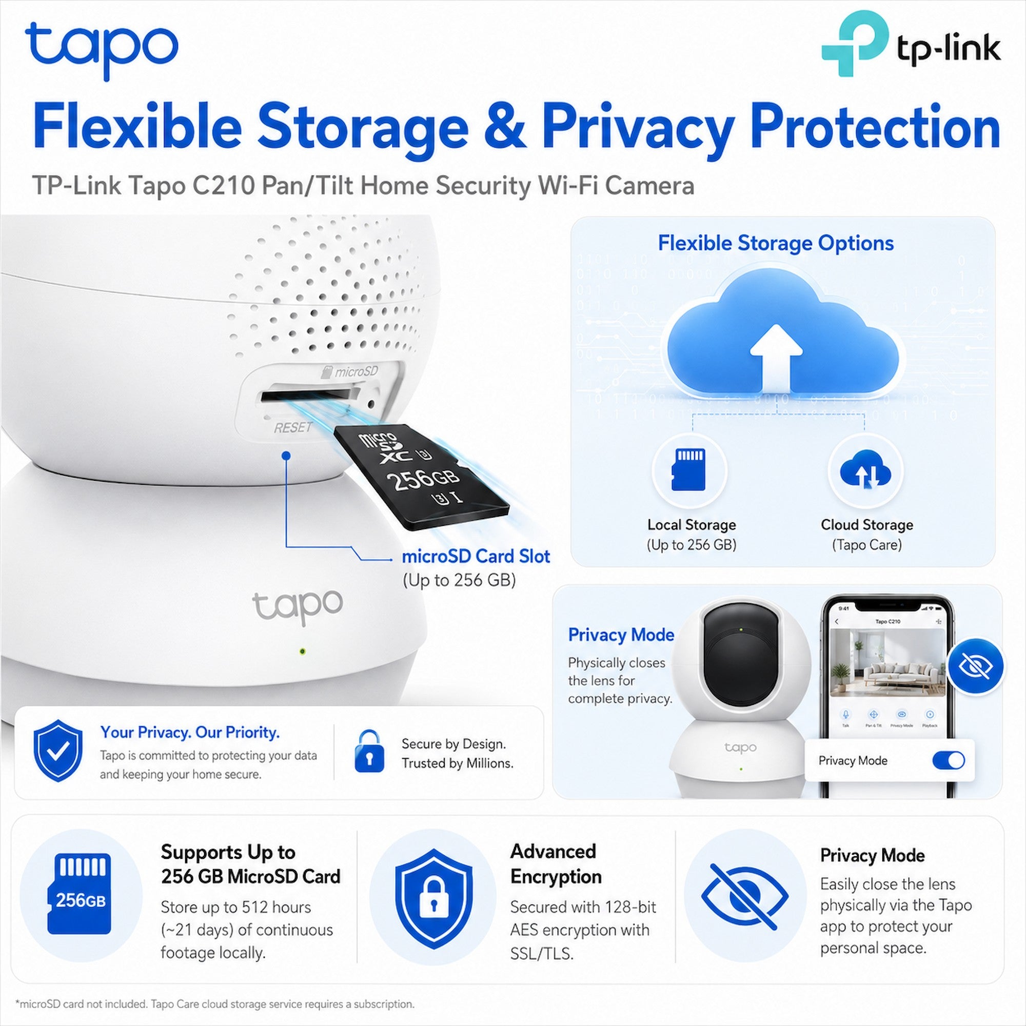 TP-Link Tapo C210 Pan/Tilt Home Security Wi-Fi Camera [Pre-Order]