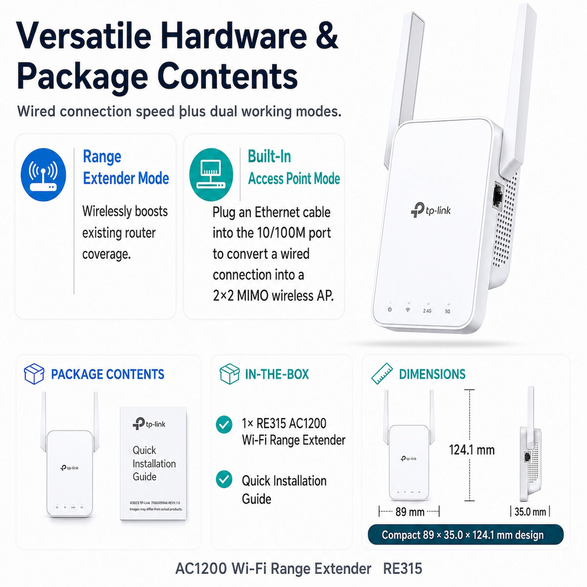 TP-Link RE315 AC1200 Wi-Fi Range Extender [Pre-Order]