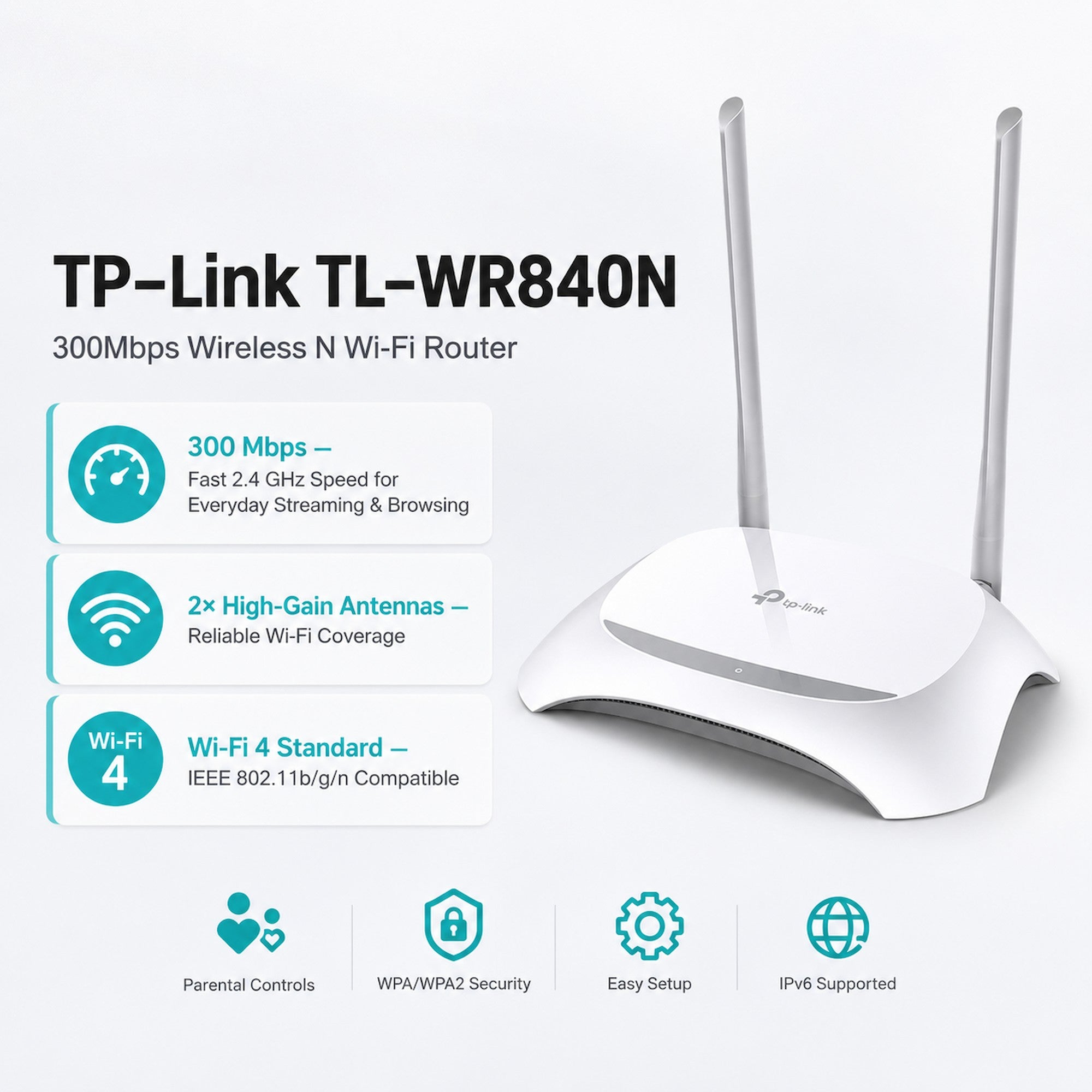 TP-Link TL-WR840N N300 Wi-Fi Router [Pre-Order]