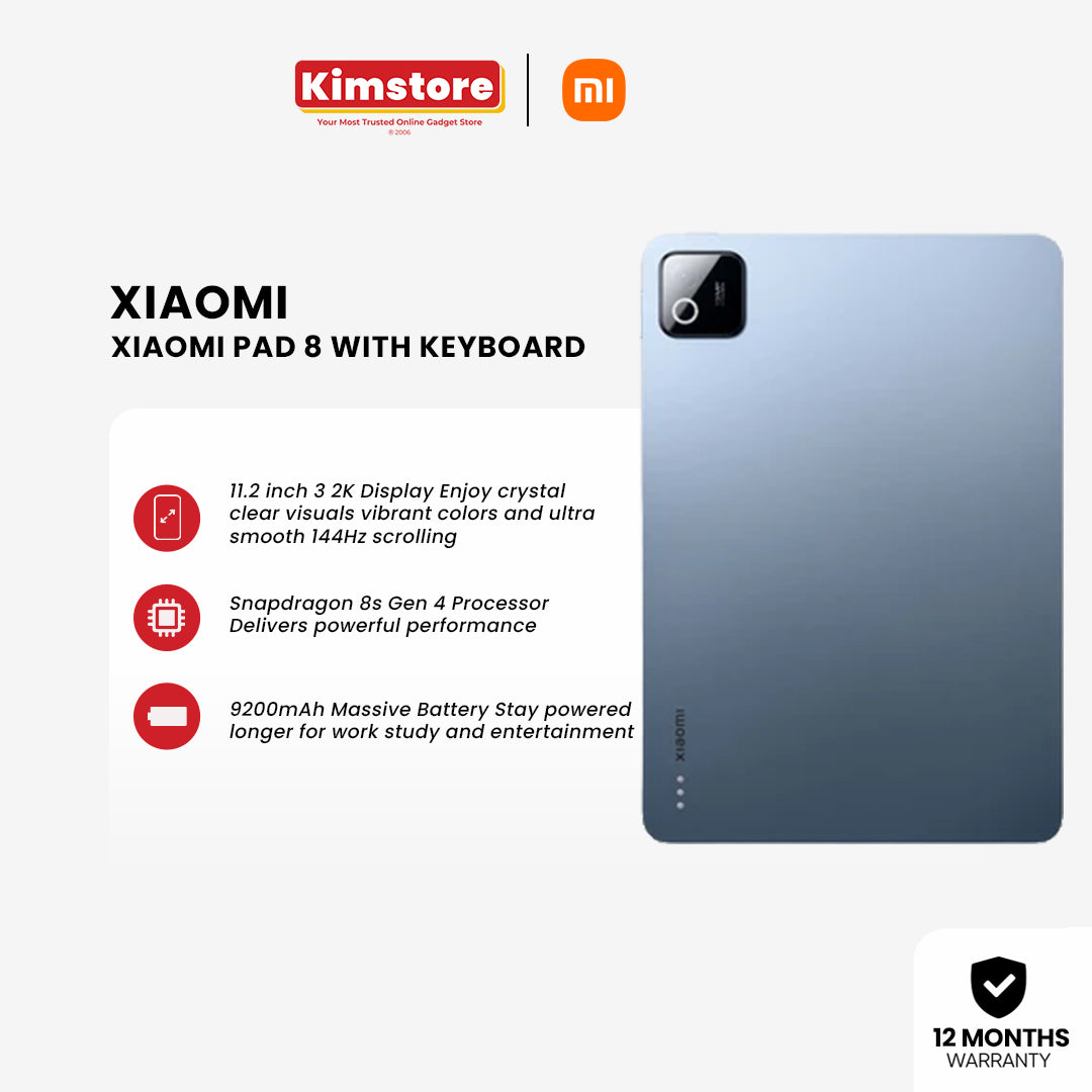 Xiaomi Pad 8 with Keyboard