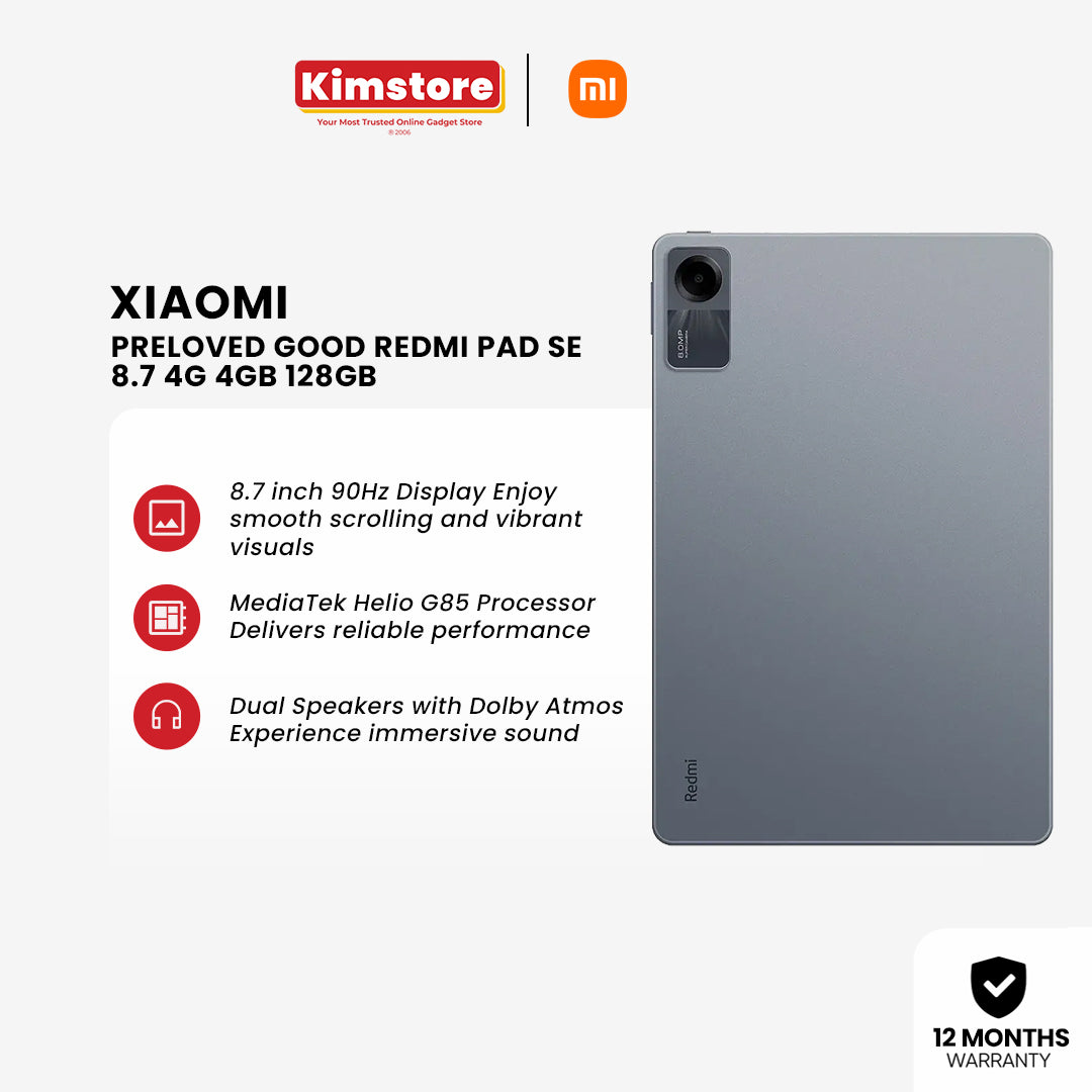 [2nd Hand] [Good] Xiaomi Redmi Pad SE 8.7 4G