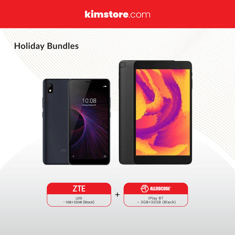 Holiday Bundle: ZTE L210 (1GB/32GB) and Alldocube iPlay 8T T802 3+32GB Tablet